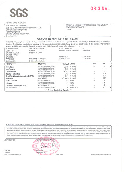 SGS for n-Pentane