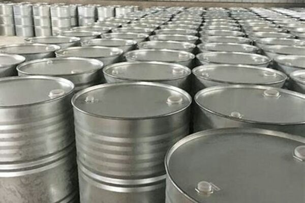Drums of n-Heptane Ready for Shipment to India