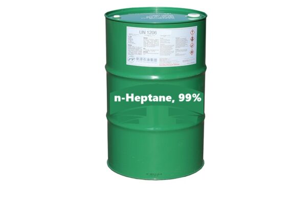 n-Heptane in green Drums