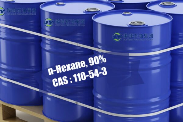 n-Hexane, 90%, in blue steel drums