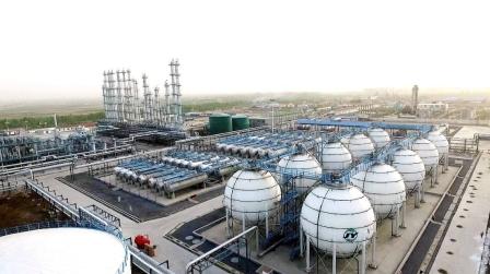 Aerial view of pentane, hexane and heptane plant