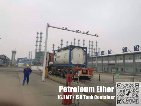 Petroleum Ether loading in ISO tank container