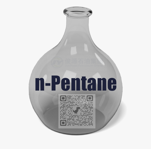 N-pentane in elliptical open reagent bottle