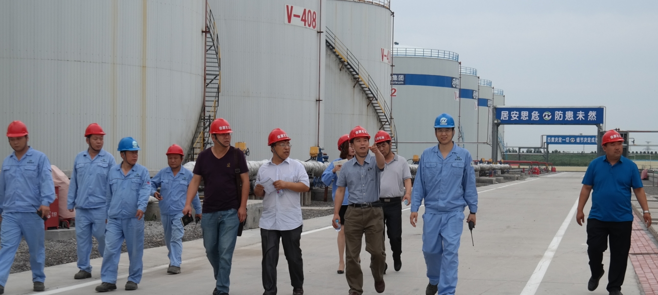 Korean customers are visiting factory of Junyuan Petroleum Group