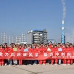 Participants at the 2025 "Junyuan Cup" Fun Games enjoying team activities like tug-of-war, brick relay, and fishing, showcasing teamwork and corporate spirit.