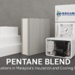 High-performance insulation materials — EPS foam blocks, sandwich panels, and refrigerator components — representing Pentane Blend applications in Malaysia’s growing insulation and cooling sectors.